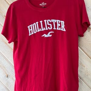 Hollister Vibrant Red Crew Neck Tee